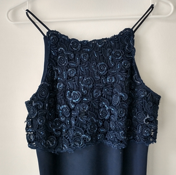 Navy Blue Evening Gown - Picture 2 of 7